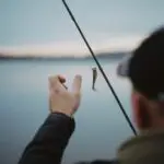 fish bait on fishing rod