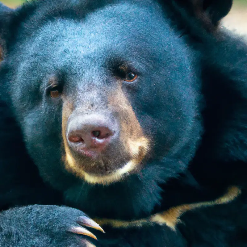 Black bear in wilderness.