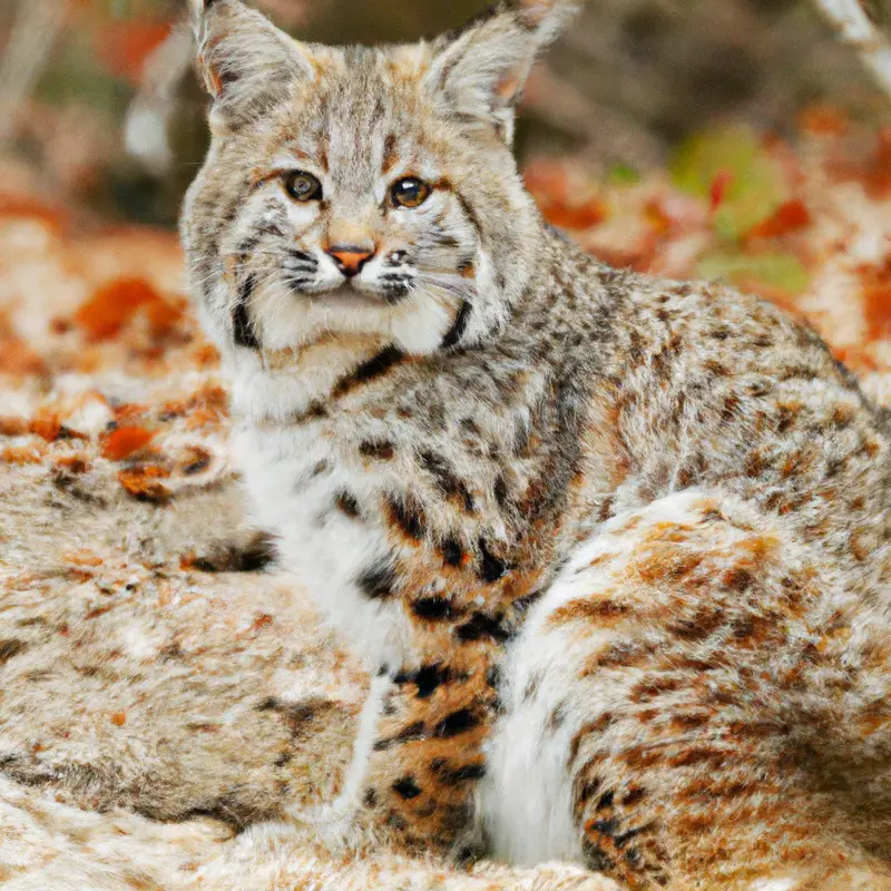 Bobcat hunting scene