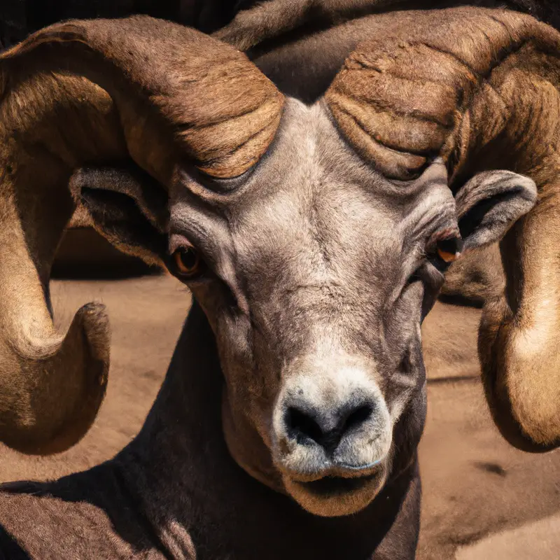 Desert bighorn sheep in Colorado