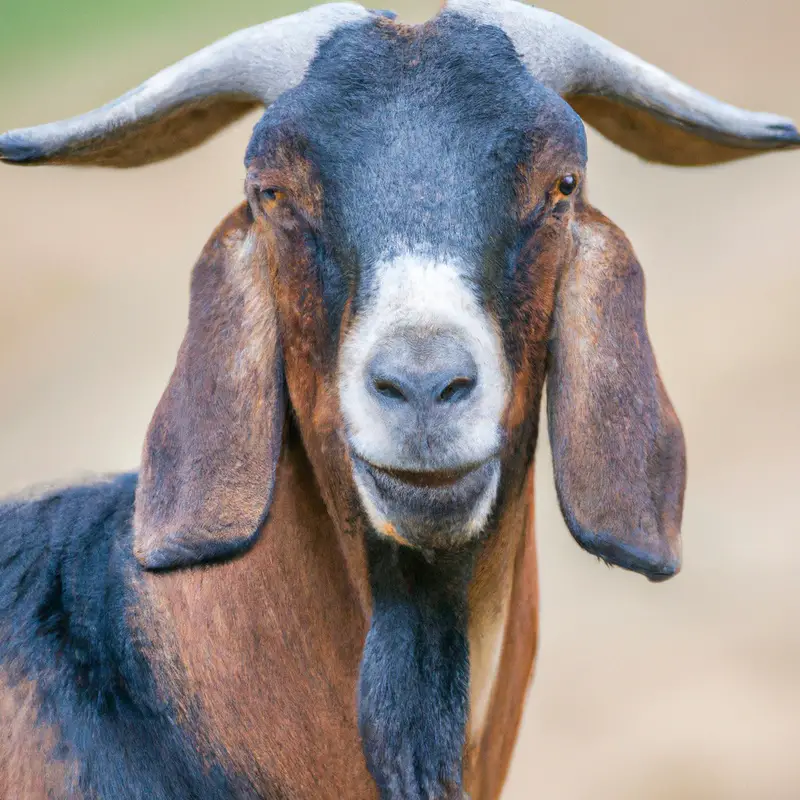 Feral goat on hunt.