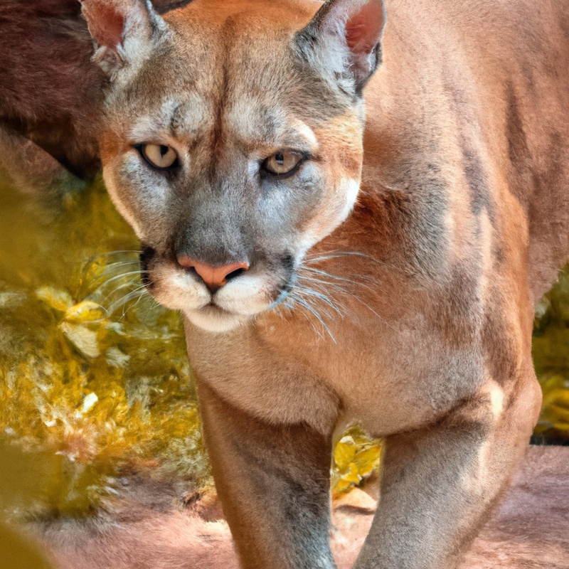 Florida panther in the wild.