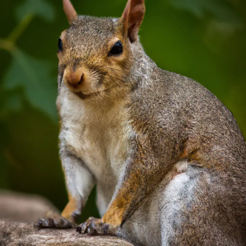 Gray squirrel in Alaska.