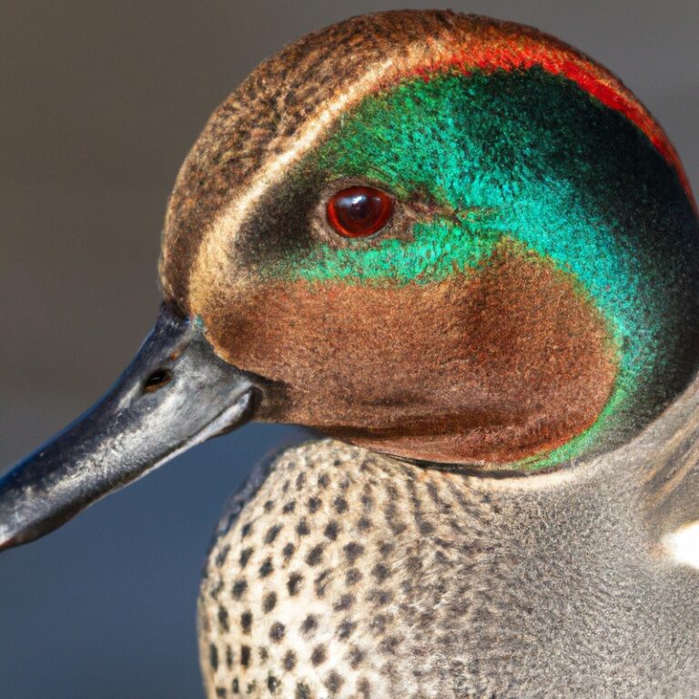 Green-winged Teal flying over marshland in Alabama.