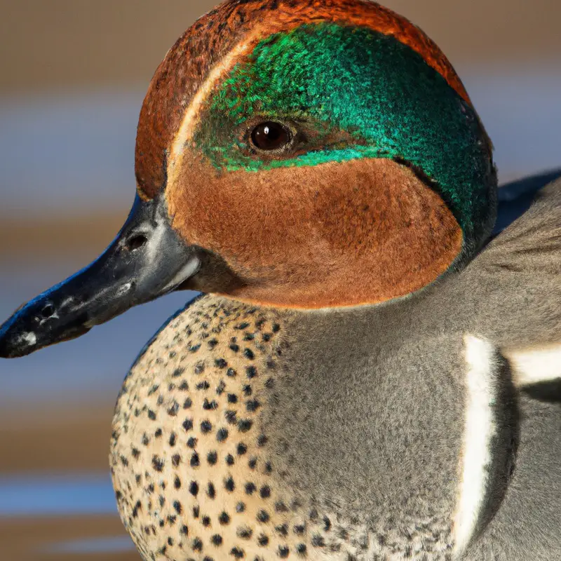 Green-winged Teal in Flight