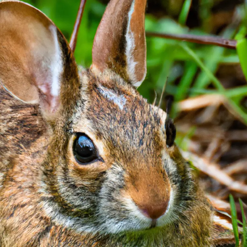 Hunter with rabbit catch