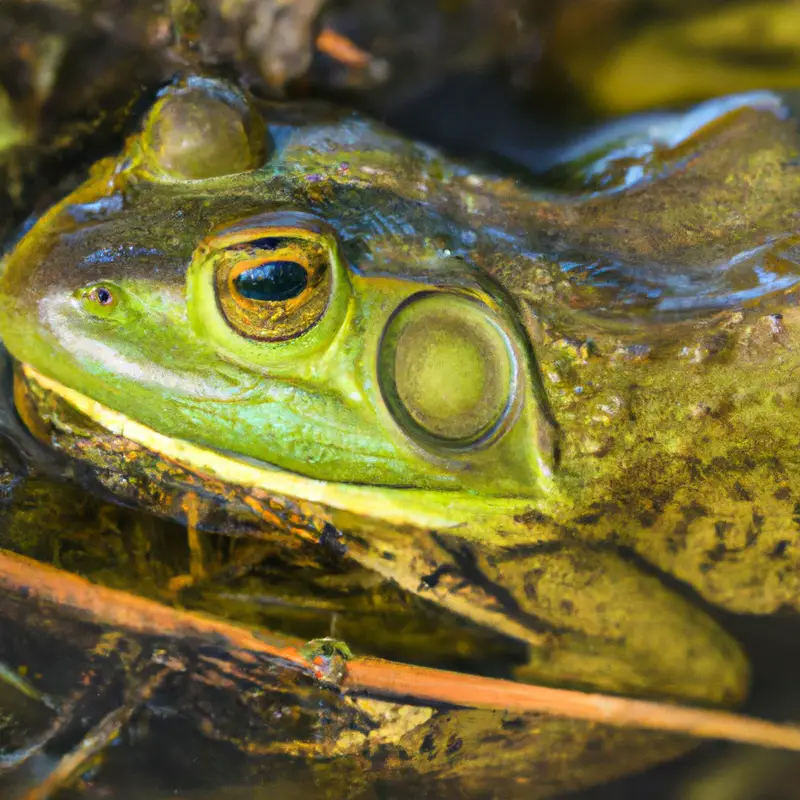 Hunting Bullfrog - Alabama Wetlands