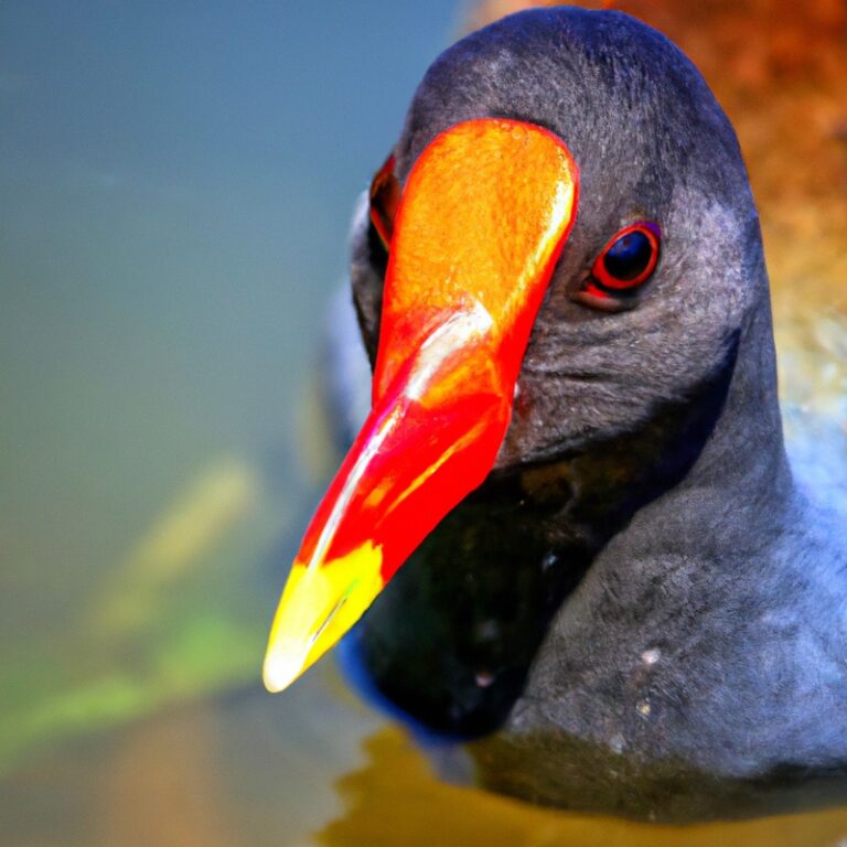 Hunting Gallinule amidst Alabama's beauty