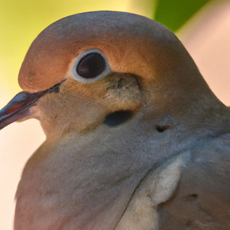 Hunting Mourning dove in a field