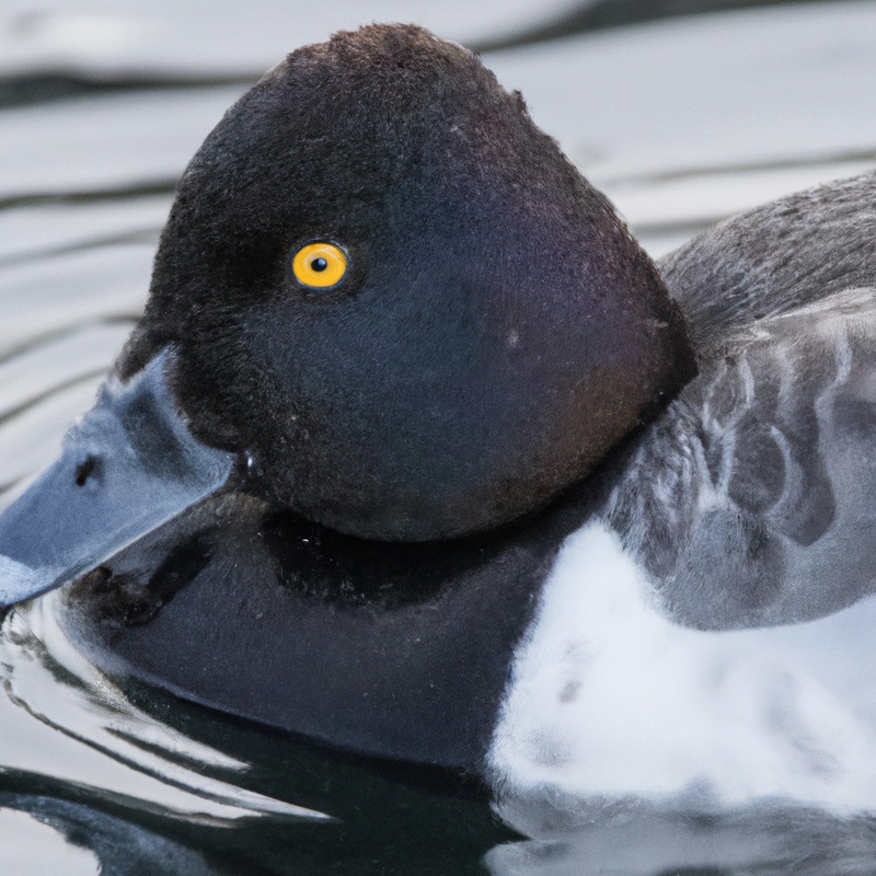 Lesser scaup hunting