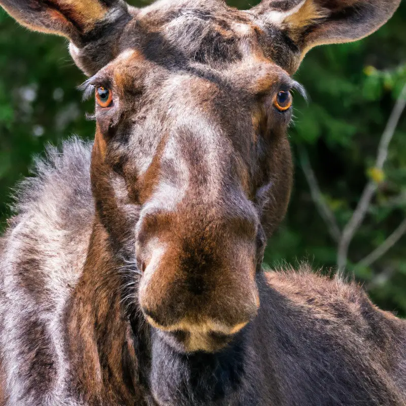 Majestic Moose roaming the Alaskan wilderness.