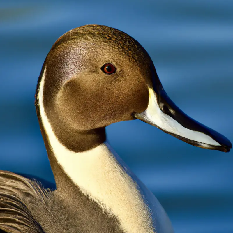 Majestic Pintail Duck Flying