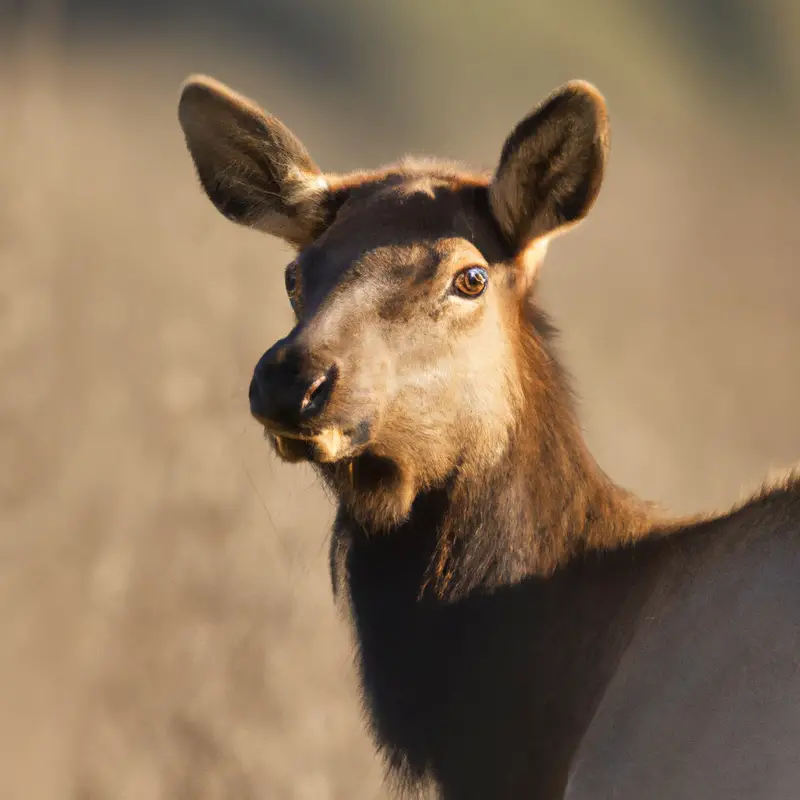 Majestic Tule Elk grazing