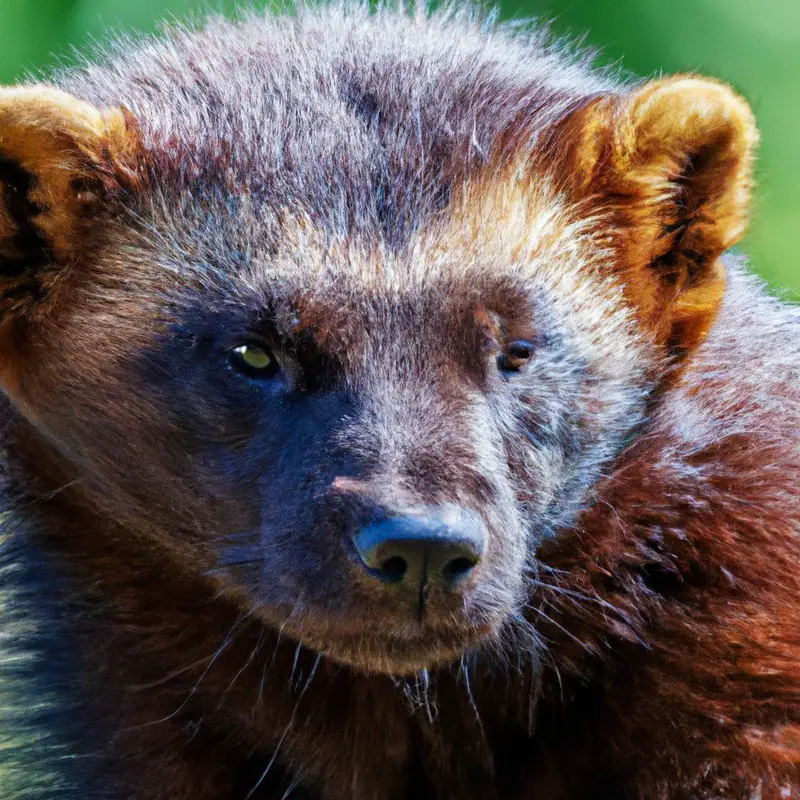 Majestic Wolverine in Snow