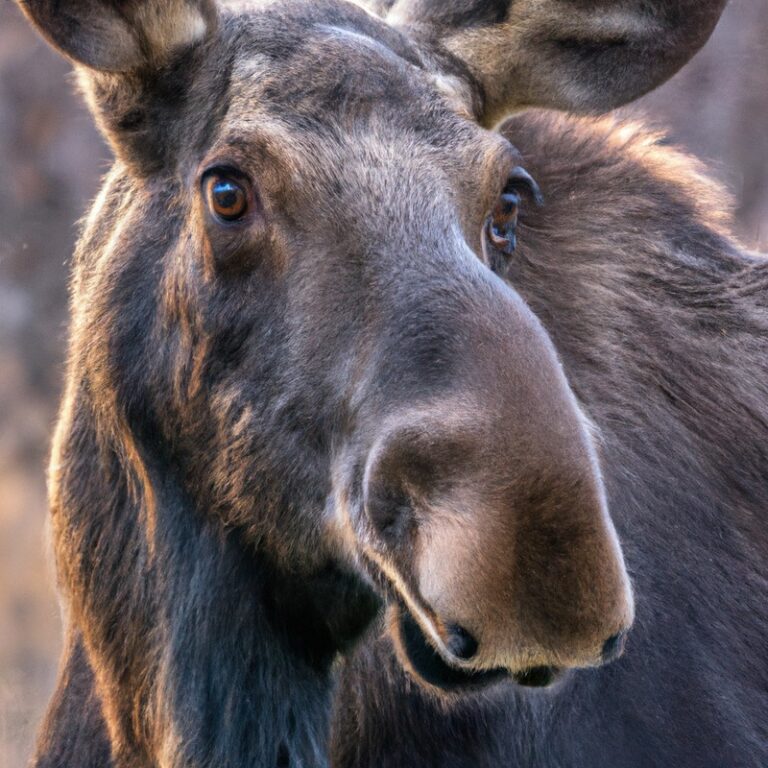 Majestic moose grazing.