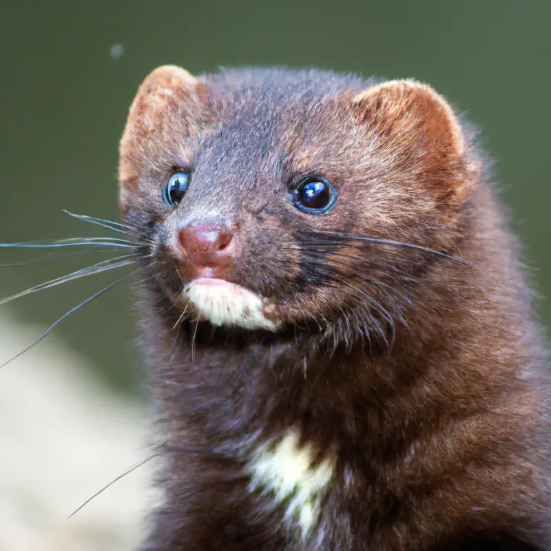 Mink in Forest