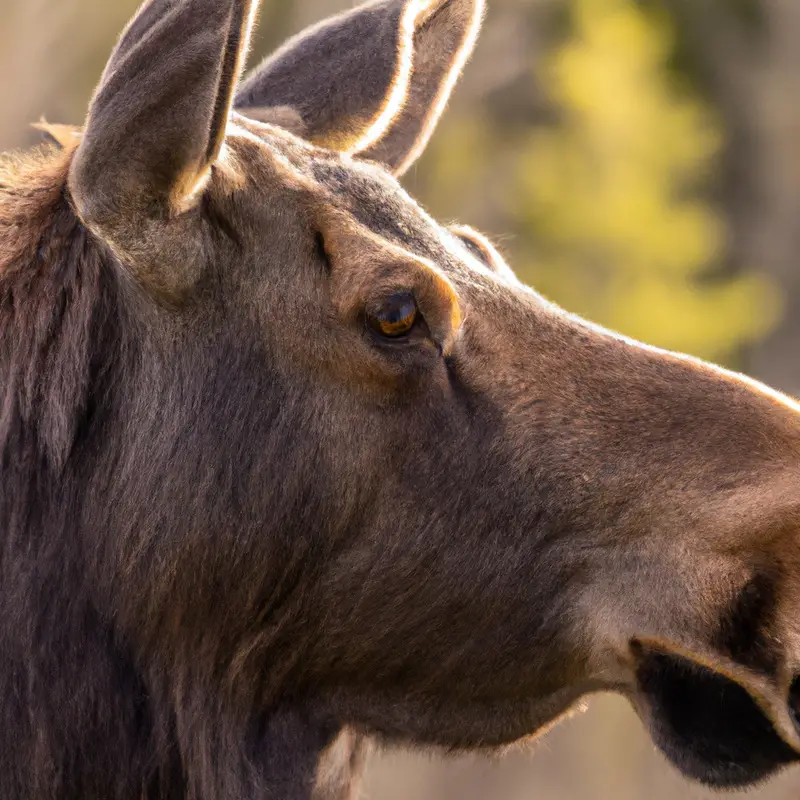 Moose in Colorado Forest