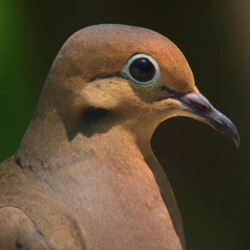 Mourning dove in flight