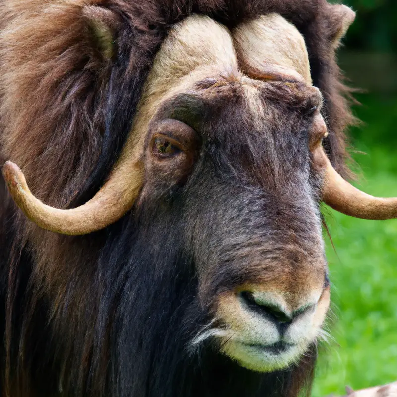 Muskox in tundra.