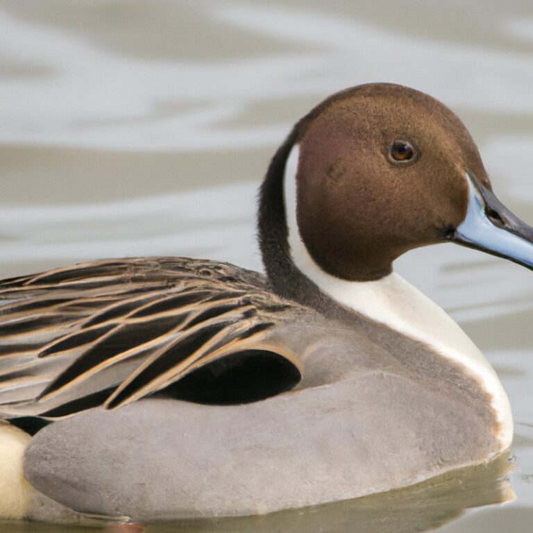 Northern pintail flock in flight