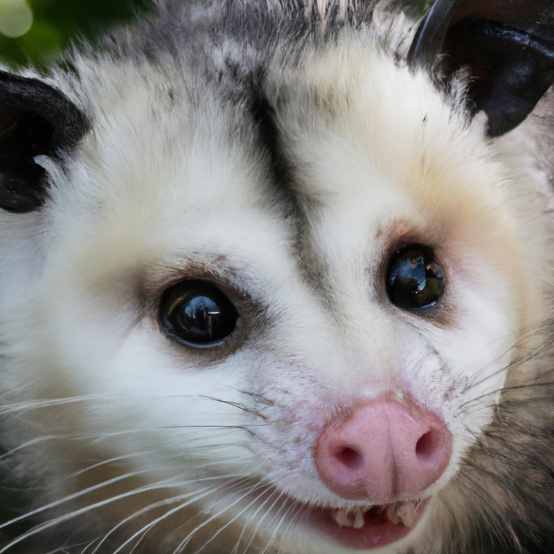 Opossum with prey.