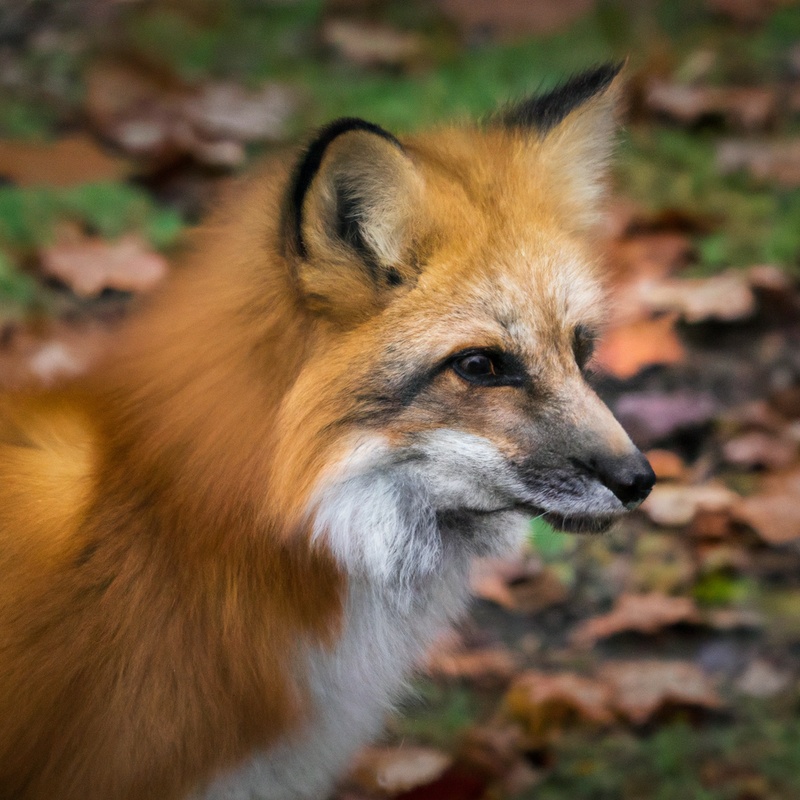 Red fox running