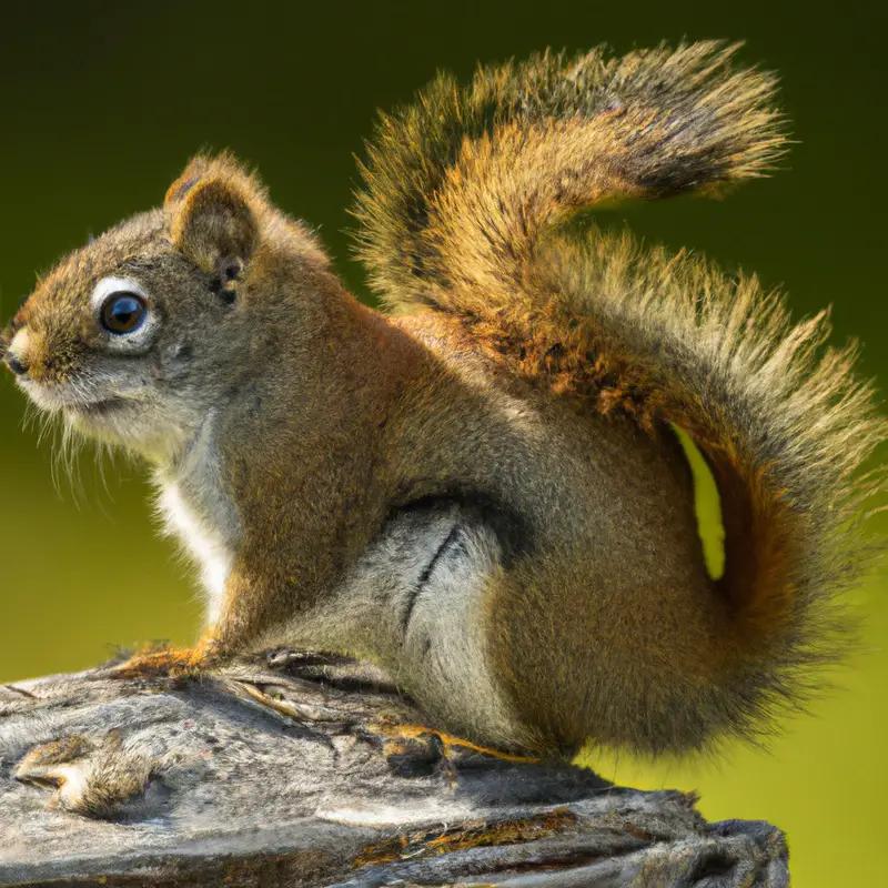 Red squirrel in Alaska