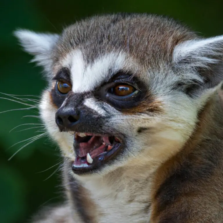 Ring-tailed cat in Florida forest.