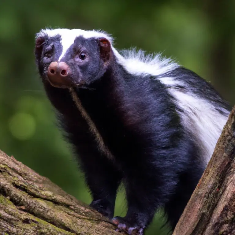 Striped skunk in Alabama