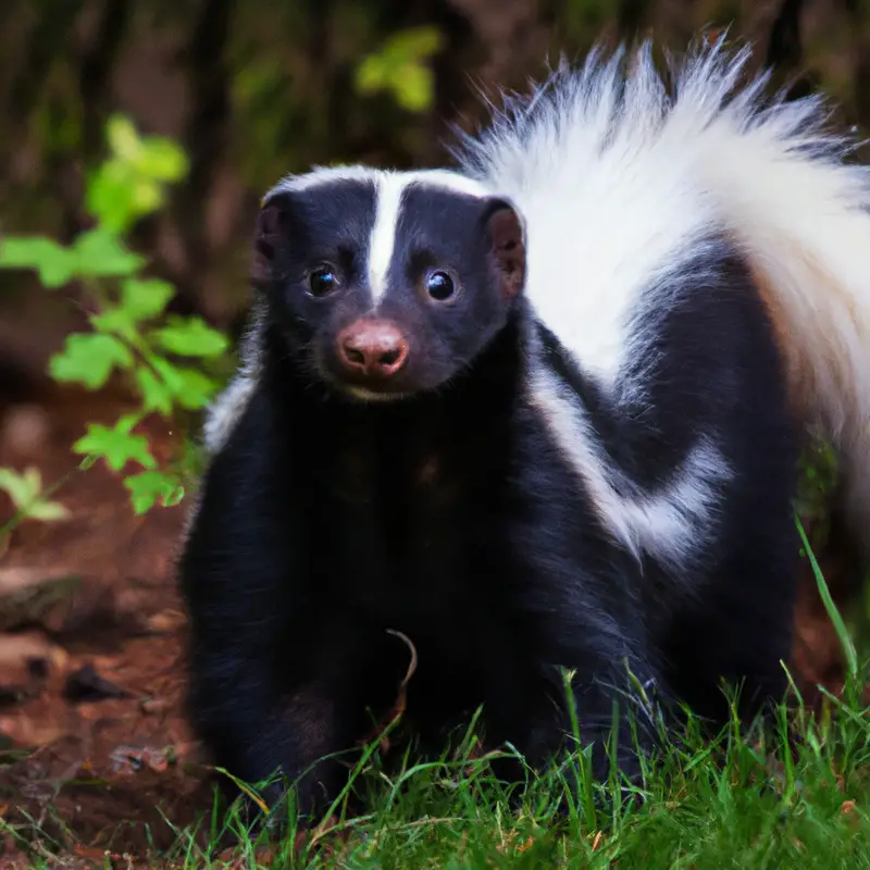 Striped skunk in Arizona