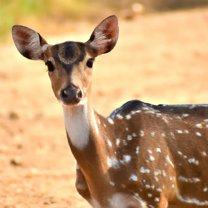 White-tailed deer jumping