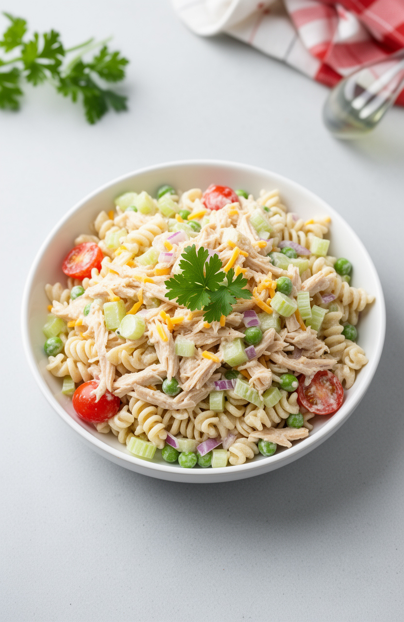 Creamy Chicken Pasta Salad for a Summer Picnic Crowd