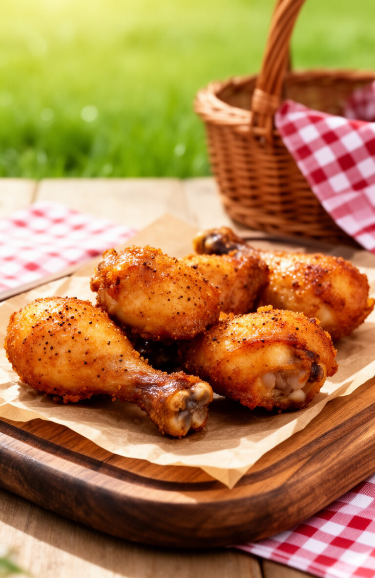 Crispy Fried Chicken Drumsticks for Family Picnic Party Food