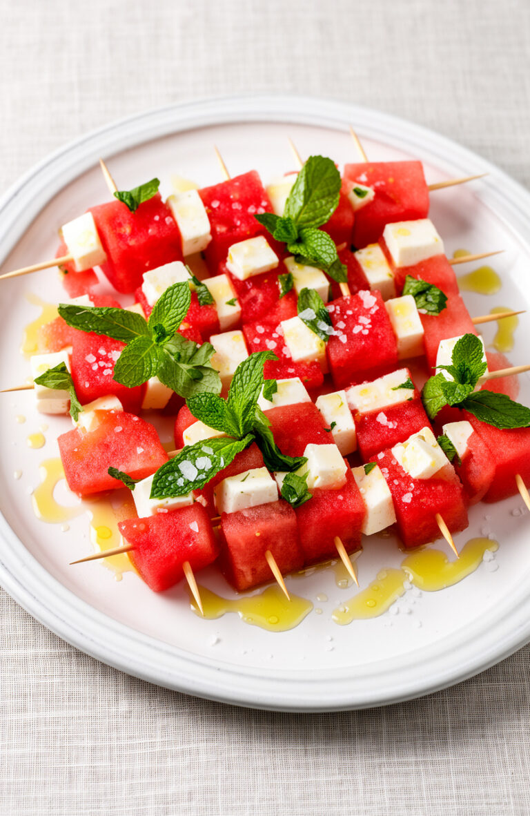 Watermelon Feta Skewers for a No-Cook Summer Picnic