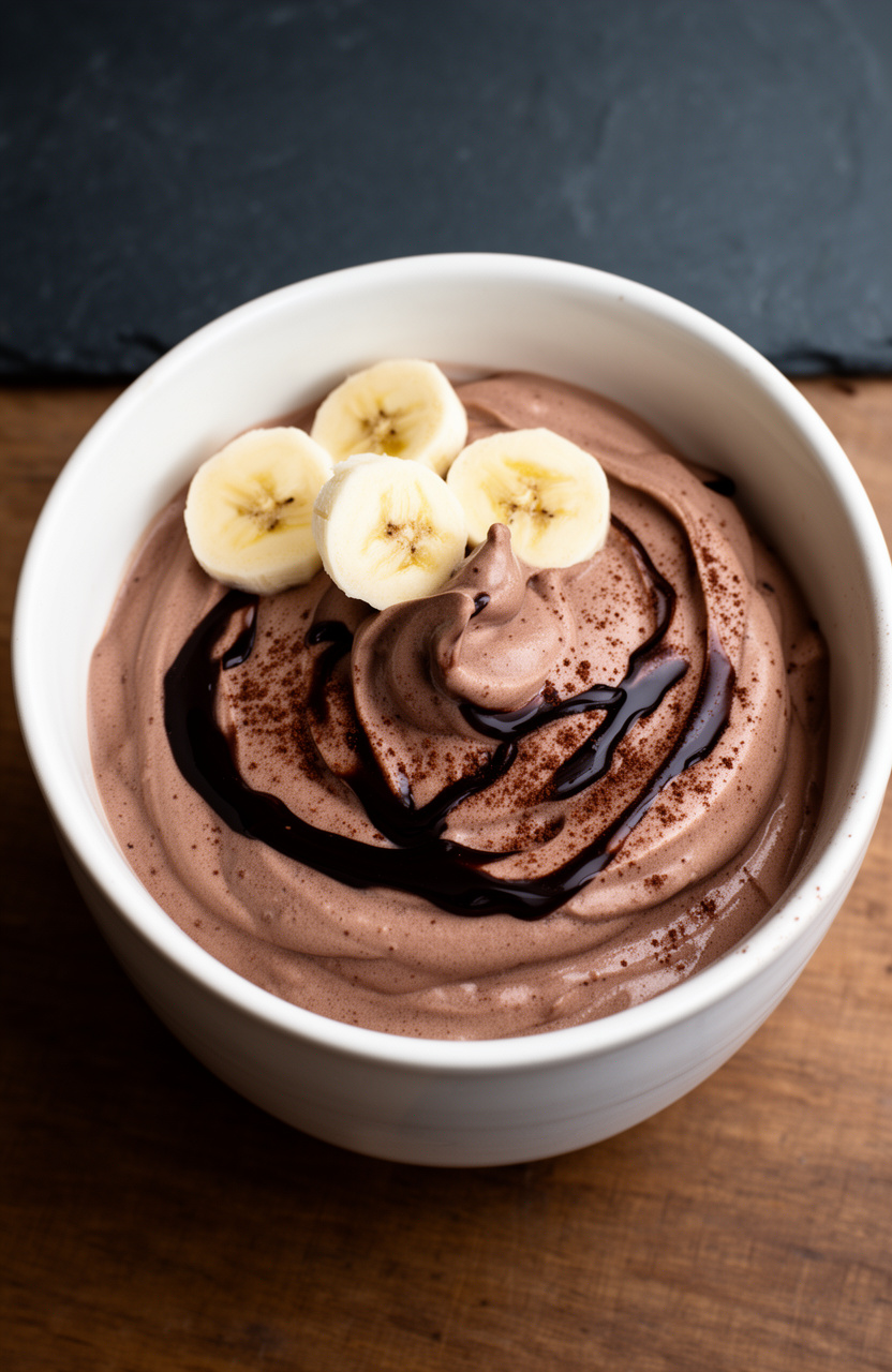 Healthy Chocolate Banana Ice Cream
