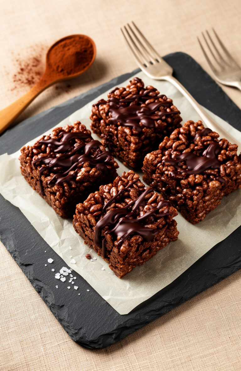 Healthy Chocolate Rice Krispie Treats