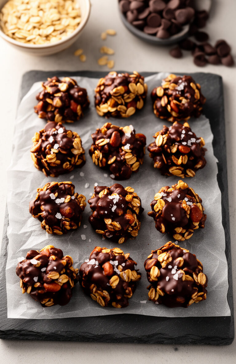 Healthy Chocolate Trail Mix Clusters