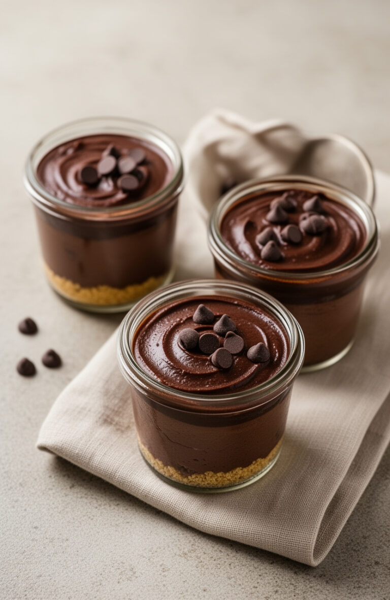 Healthy Greek Yogurt Chocolate Cheesecake Cups
