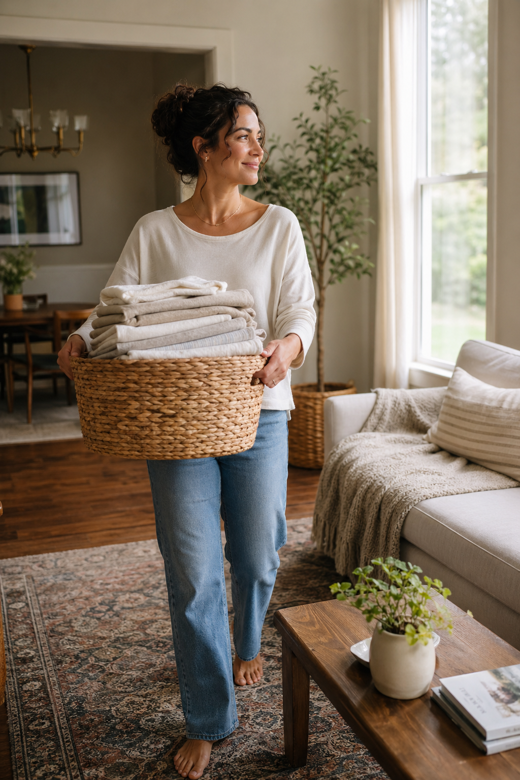 Nora, founder of GoEnthusiast, in her home
