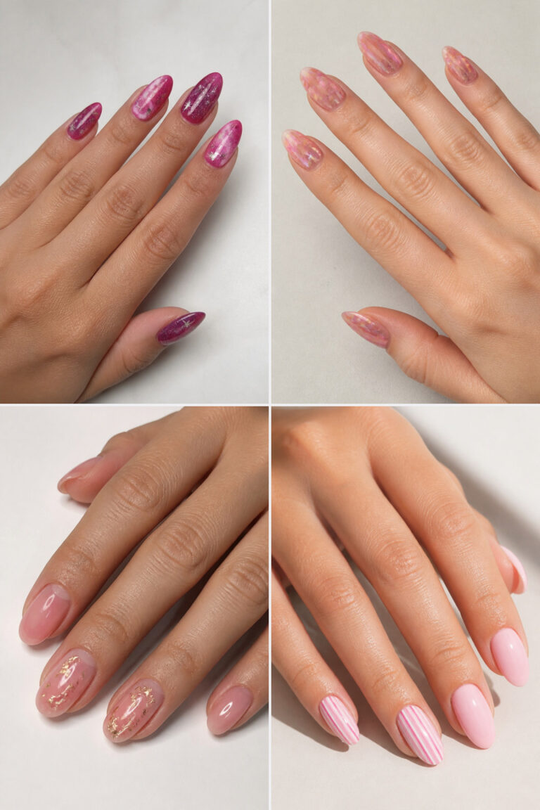 15 Pink Aura Nail Ideas for a Trendy Look