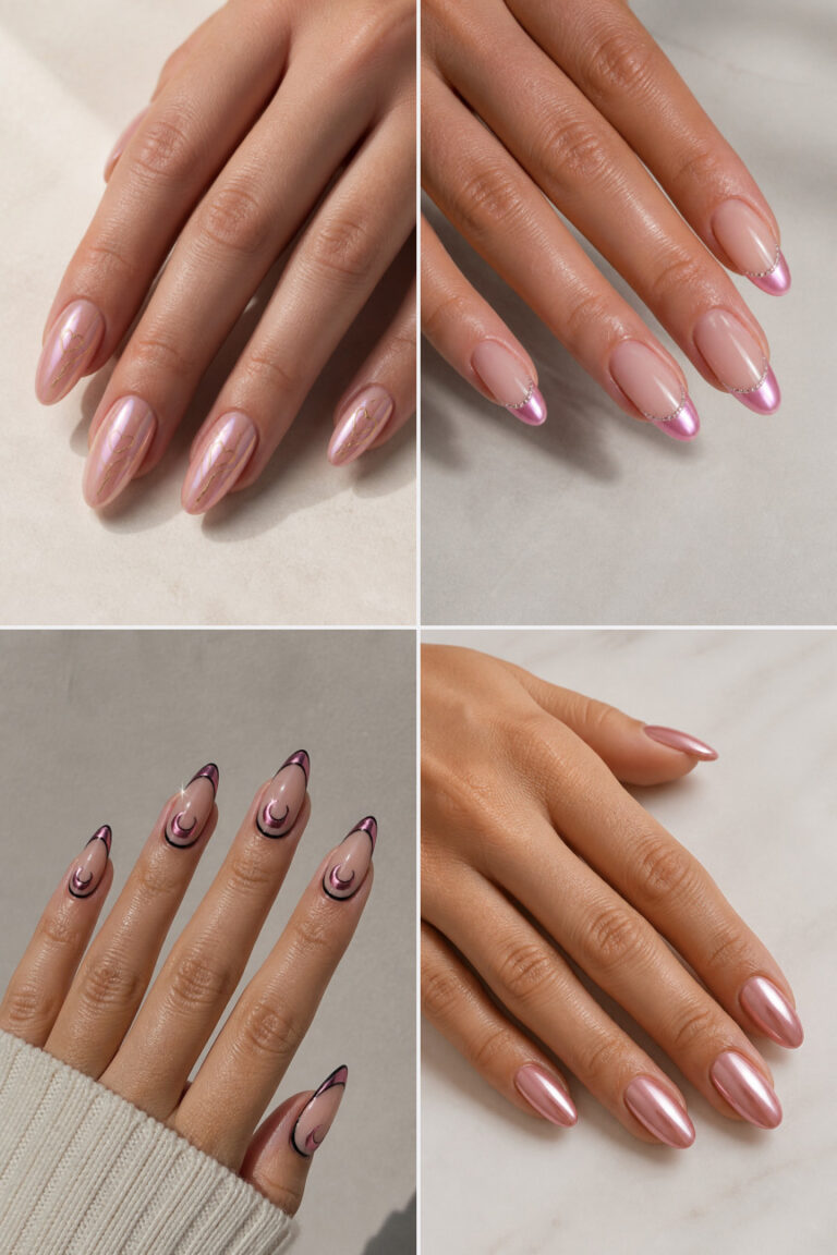 15 Pink Chrome Nail Designs Trending Right Now
