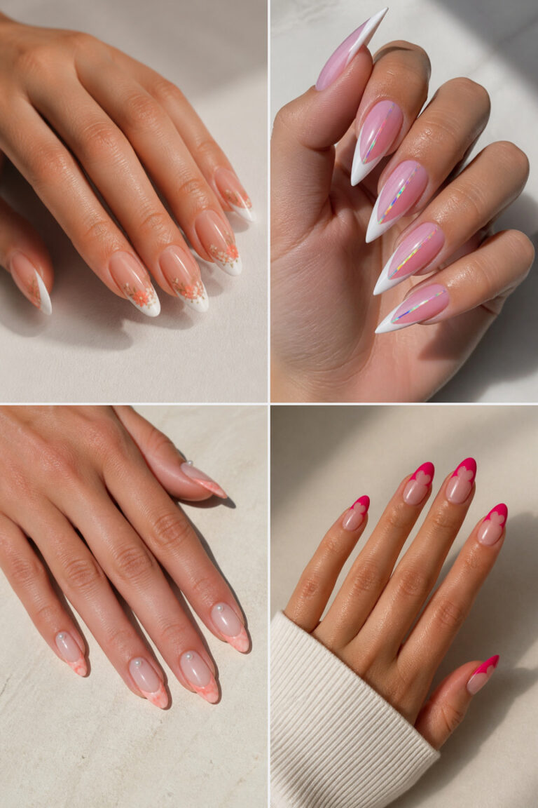 15 Pink French Tip Nail Ideas You'll Want to Copy