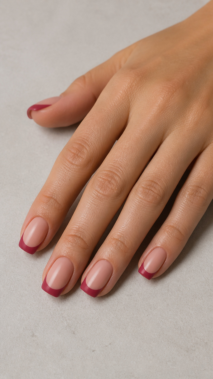 Deep Rose French with Satin Finish