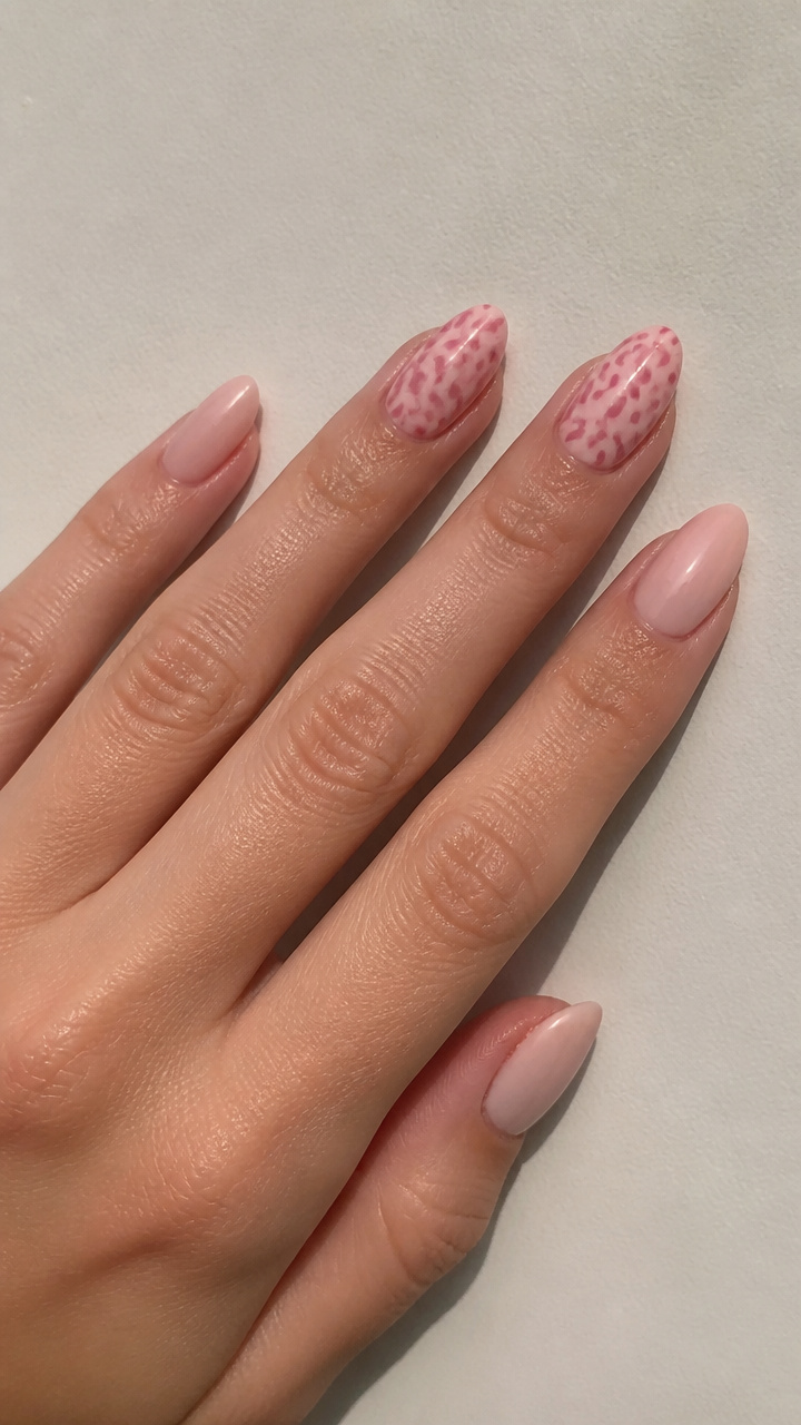 Pink Leopard Print with Nude Base