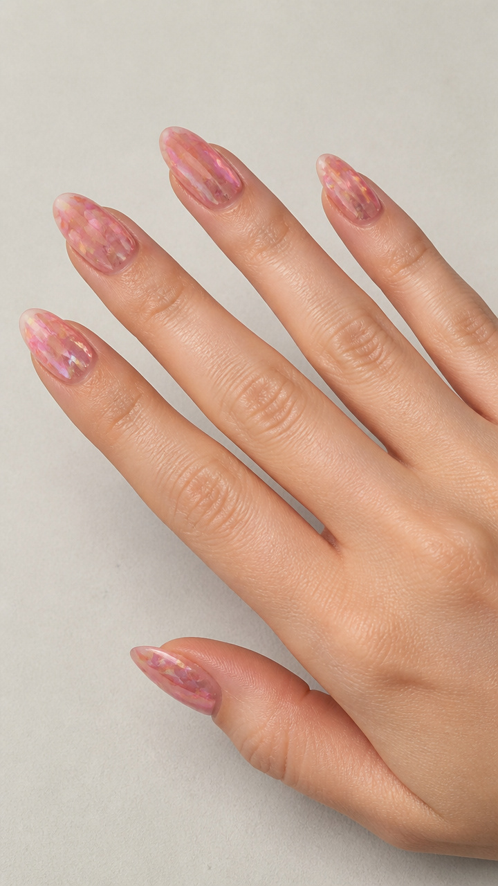 Rose Quartz Metallic Foil Wrap