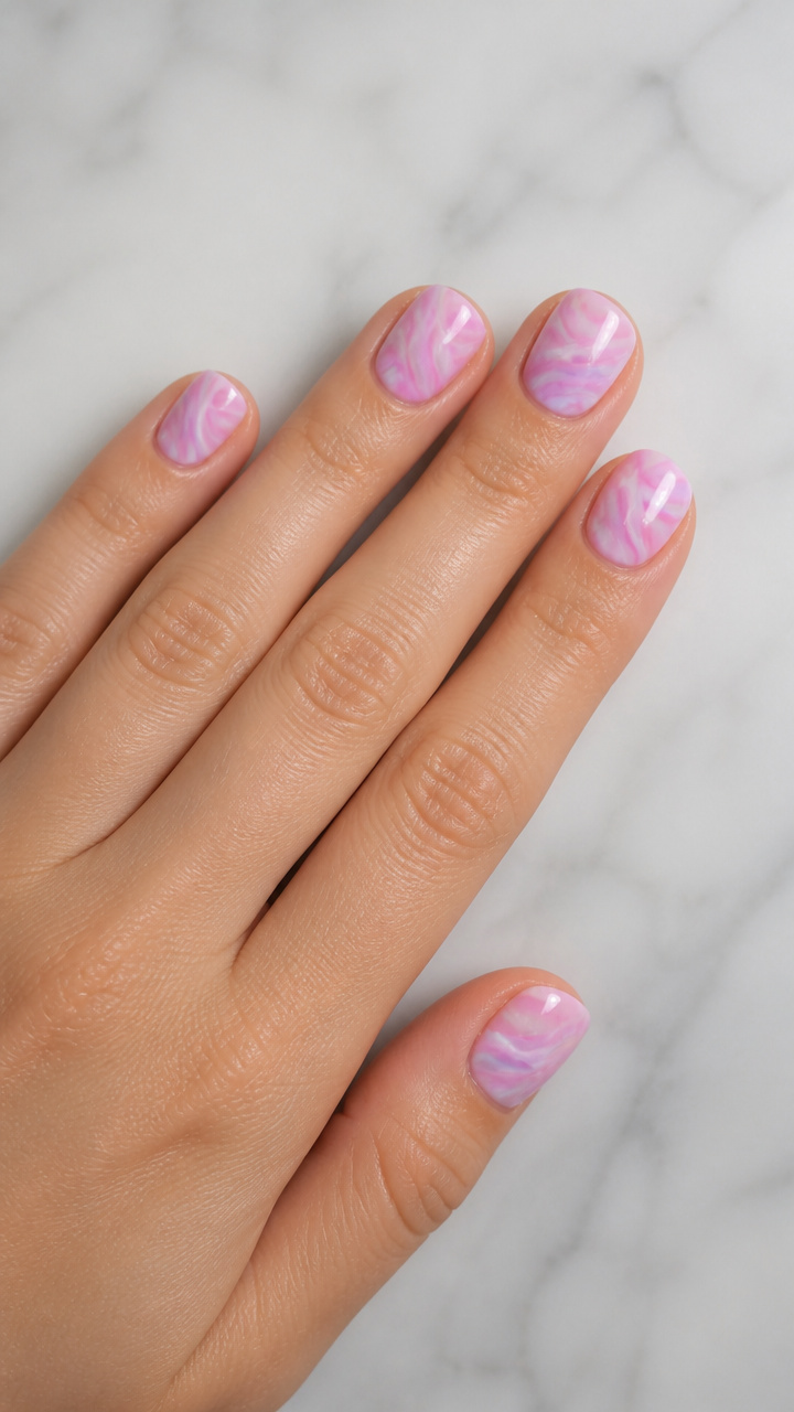 Glossy Cotton Candy Swirls