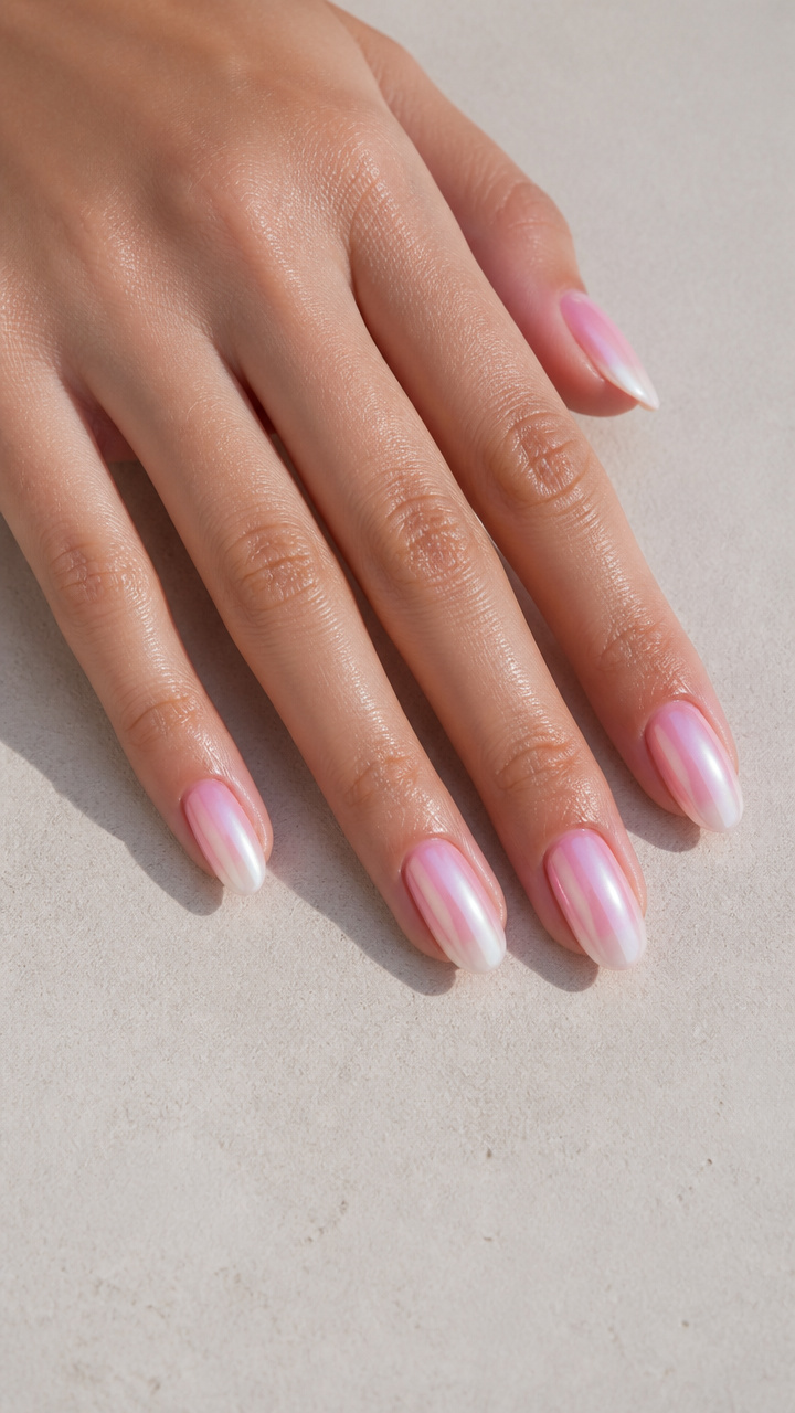 Rose Quartz Chrome Ombre