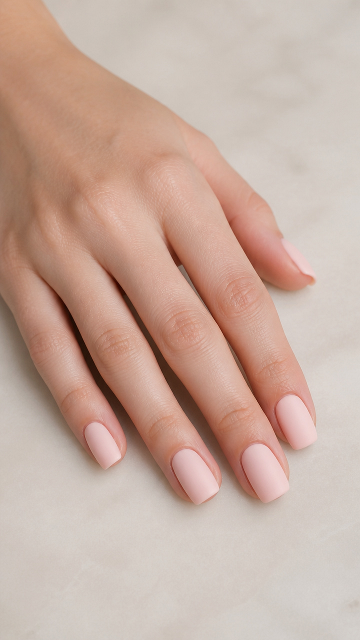 Soft Matte Ballet Slipper Nails