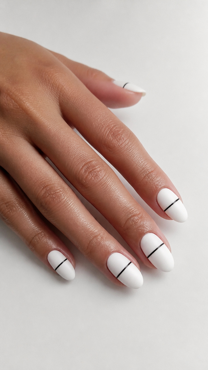 White and Black Minimal Line Art
