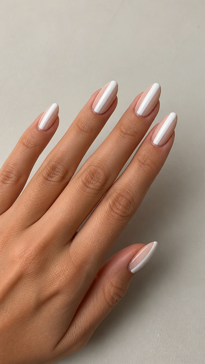 White and Nude Stripe Combo